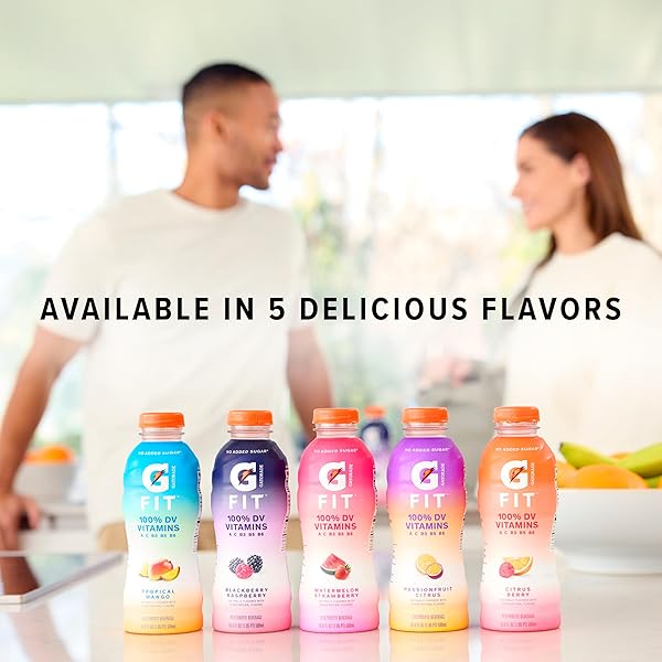 GATORADE FIT ELECTROLYTE BEVERAGE, HEALTHY REAL HYDRATION, NEW 2.0 4 FLAVOR VARIETY PACK, 16.9.OZ BOTTLES (12 PACK)