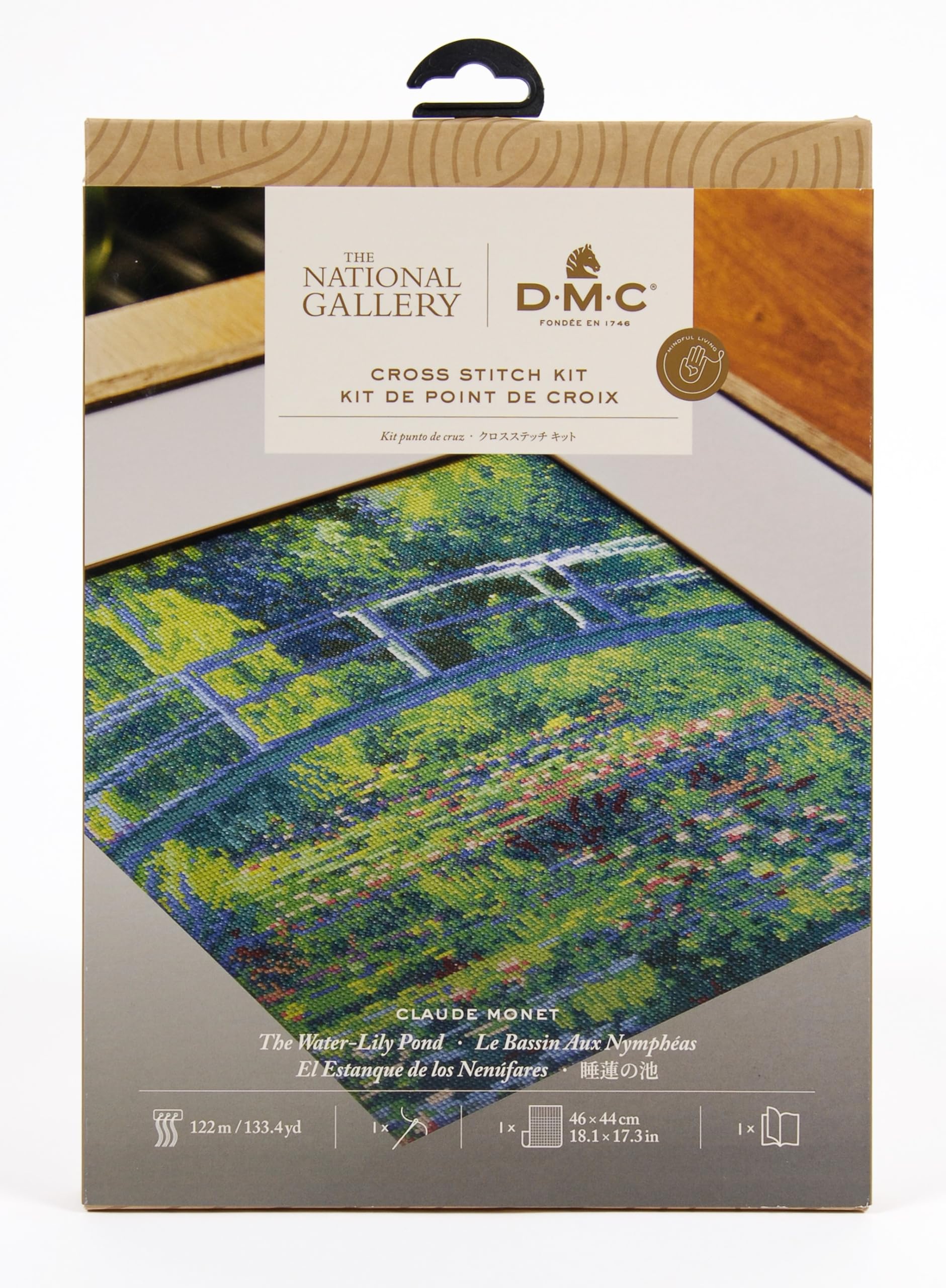 DMC - Museum Collection - Water Lily Pond Cross Stitch Embroidery Kit - 1 Set