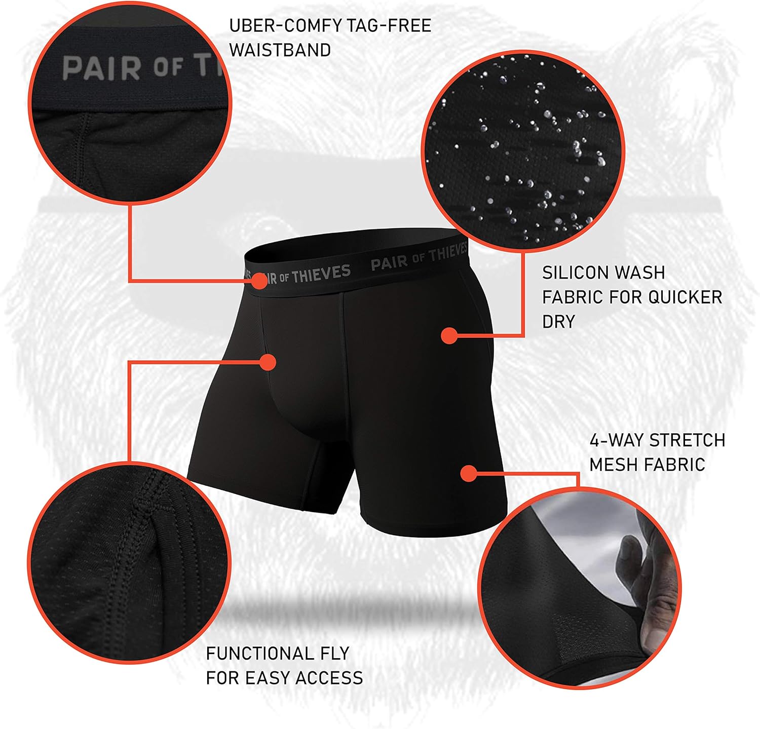Pair of Thieves Super Fit Men’s Boxer Briefs, 3 Pack Underwear, AMZ Exclusive at  Men’s Clothing store
