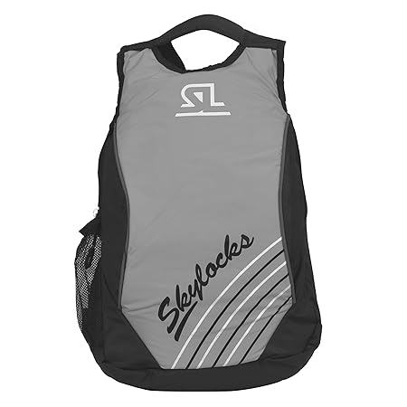 Sl Skylocks Polyester Backpack For Men & Women - Grey