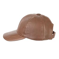 Zessano Genuine Leather Unisex Baseball Cap