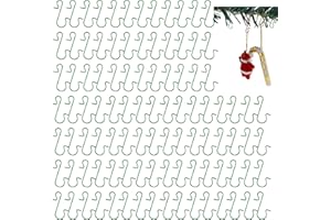 Meiwlong 100pcs Christmas Hooks Ornament S-Shaped Reusable Xmas Tree Party Home Decoration Wire Hangers Accessories Metal Storage Outdoor Holiday Lights