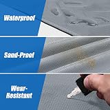 Odoland Hiking Blanket 180 x 160 cm Waterproof Ground Sheet For 2-4 view 3