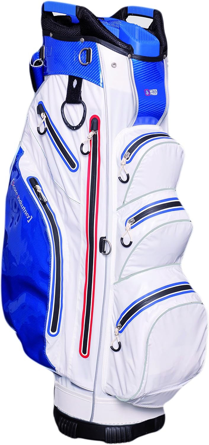 Score Industries Golfbag Cartbag Hardshell, Weiß/Blau, 20501 Amazon.de