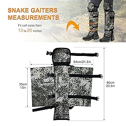 MDSTOP Snake Gaiters Snake Chaps, Waterproof Snake