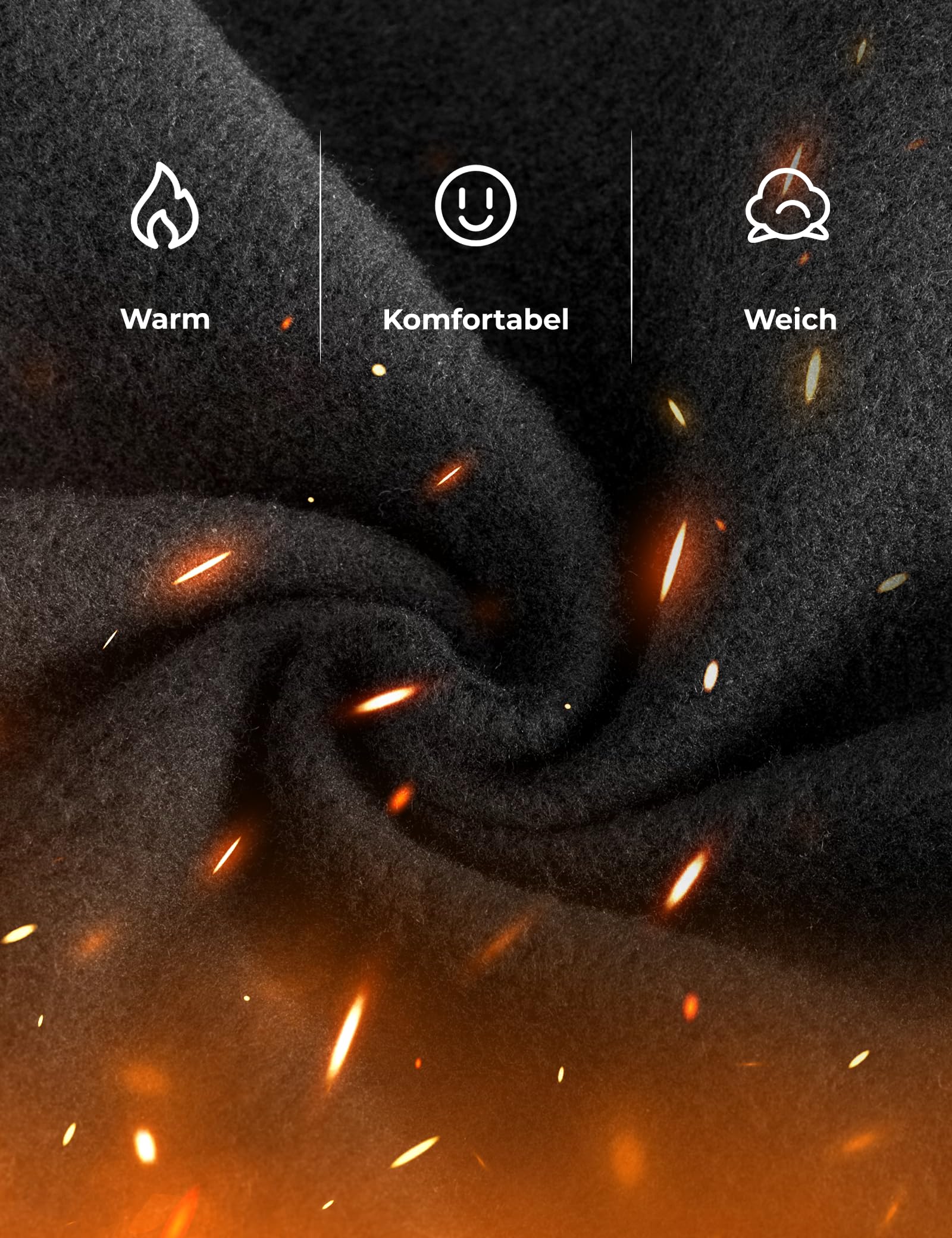 ROCKBROS Sturmhaube Balaclava Skimaske Winddicht Warm für Fahrrad Ski Motorrad Winter Unisex Einheitsgröße, Schwarz 2