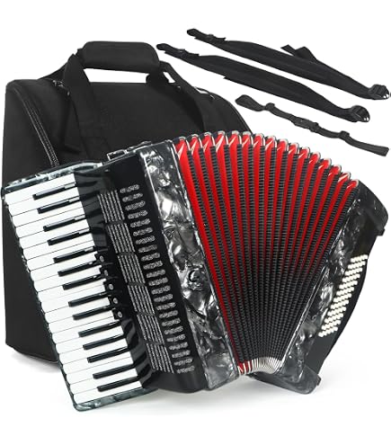 Amazon.com: Hohner Accordions 1305-RED 72 Bass Entry Level Piano