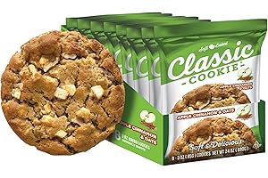 Classic Cookie, Soft Baked Cookie, Apple Cinnamon & Oats Cookie 3oz, 8 Count Pack