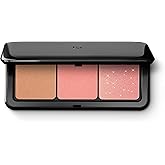 KIKO Milano Multi Finish Trio Blush & Bronzer Palette | 1 Bronzer And 2 Blushes In Matte And Metallic Finishes