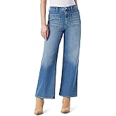Jessica Simpson Womens Starstruck High Rise Wide Leg Jean with Patch Pockets Standard