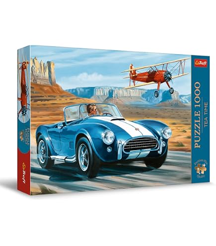 Trefl Premium Plus Quality - Puzzle Tea Time: Stazione ferroviaria - 1000 Pezzi, Serie di Immagini Nostalgiche Dipinte, Tessere Perfettamente Abbinabili, per Adulti e Bambini a partire dai 12 Anni