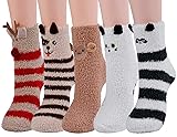 Zoylink Calcetines Esponjosos, Calcetines Elásticos Suaves de Patrón Lindo de Na