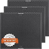 Air Scrubber Carbon Filters Mesh for Dri-Eaz, VEVOR, Mounto and BlueDri Air Purifier, Compatible with Drieaz for HEPA500, BD-AS-550 &amp; F301H, 16'' x 16'' x 1'' inches（3 Pack）