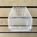 CompleteShopfittings 10x Medium Slatwall Storage Hobbybox Tubs Clear Bins view 2