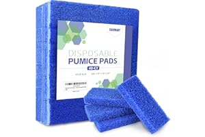 Disposable Foot Scrubber Sponge Pads Pedicure Pumice Stone for Feet Callus Remover Coarse Blue 40Pcs
