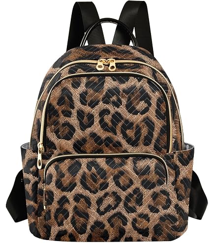 ALAZA Mini Backpack Purse for Women Lightweight Girls Small Size Cheetah Leopard Print Animal School Teens College Traveling : Clothing, Shoes & Jewelry