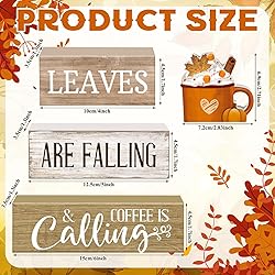 Lineshading 4 Pcs Fall Decorations for Home