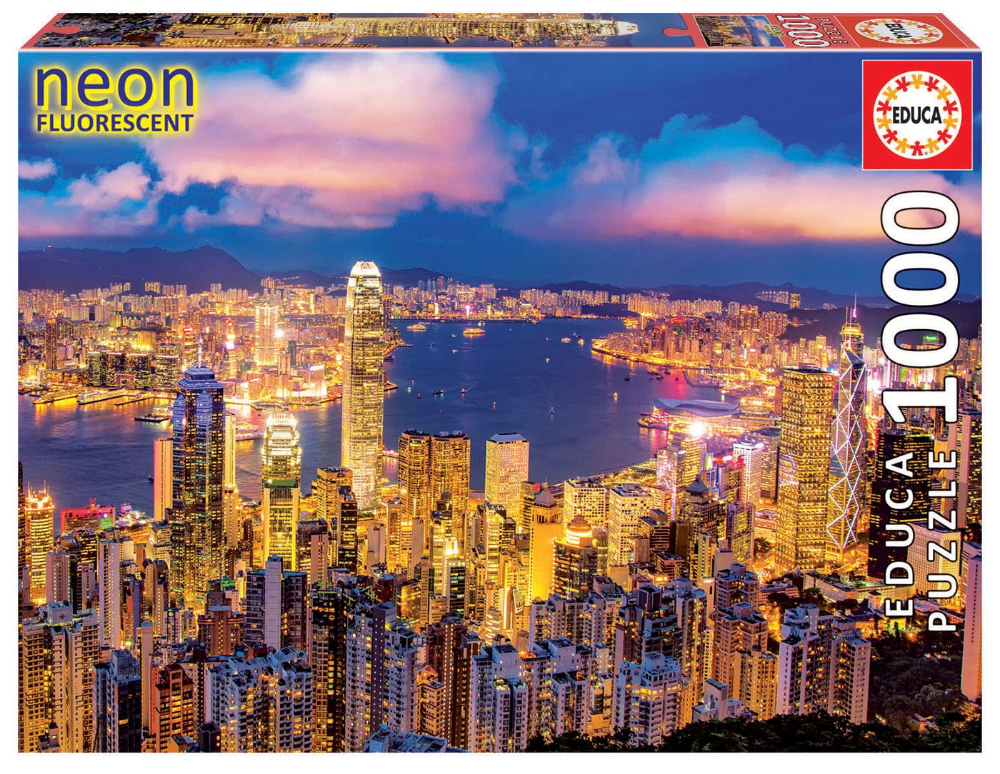 Educa Borrás 18462 Educa Borras Hong Kong Neon 1000 Piece Jigsaw