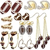 Quelay 8 Pairs Sports Earrings for Women Jewelry Gifts for Sport Lovers Mom Ladies Game Day Accessories