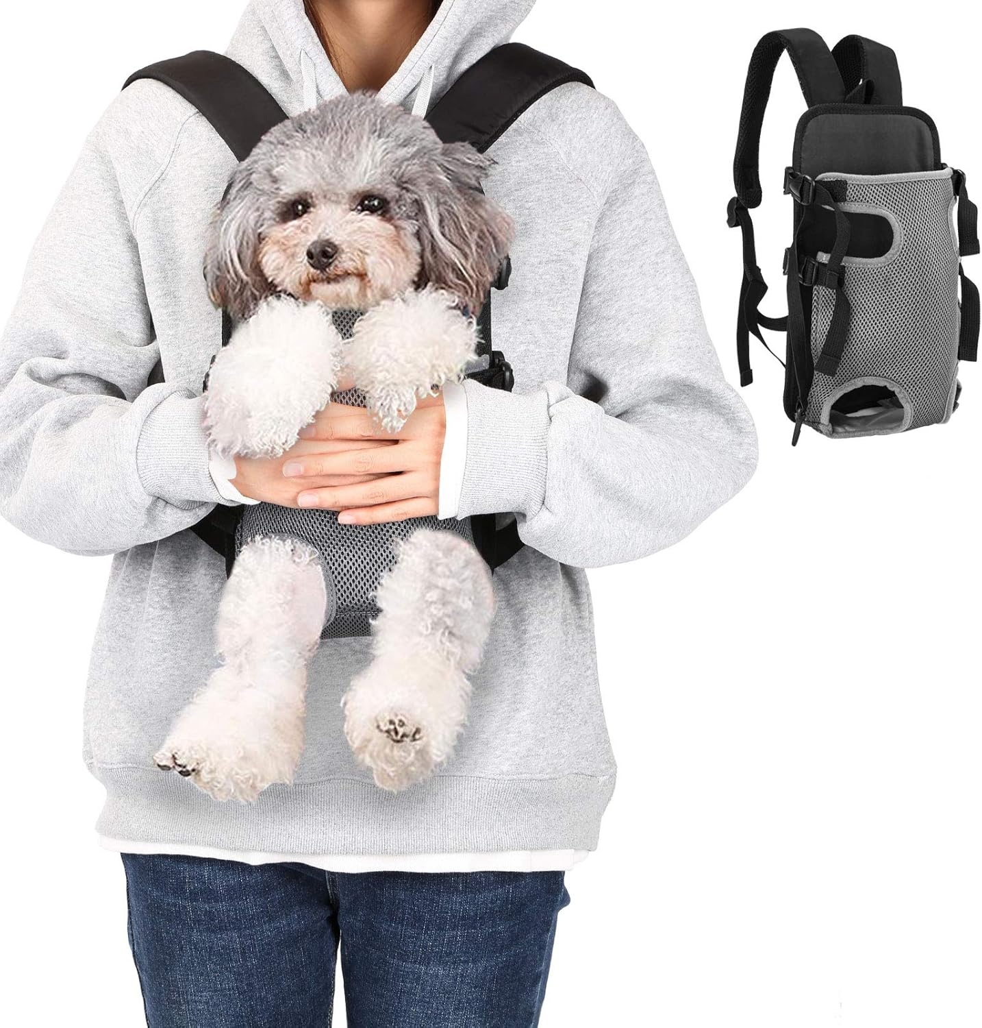 Ownpets Legs Out Front Dog Carrier, HandsFree Adjustable Pet Carrying