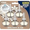 Glade PlugIns Refills Air Freshener, Scented and Essential Oils for Home and Bathroom, Sheer Vanilla Embrace, 3.35 Fl Oz, 5 Count