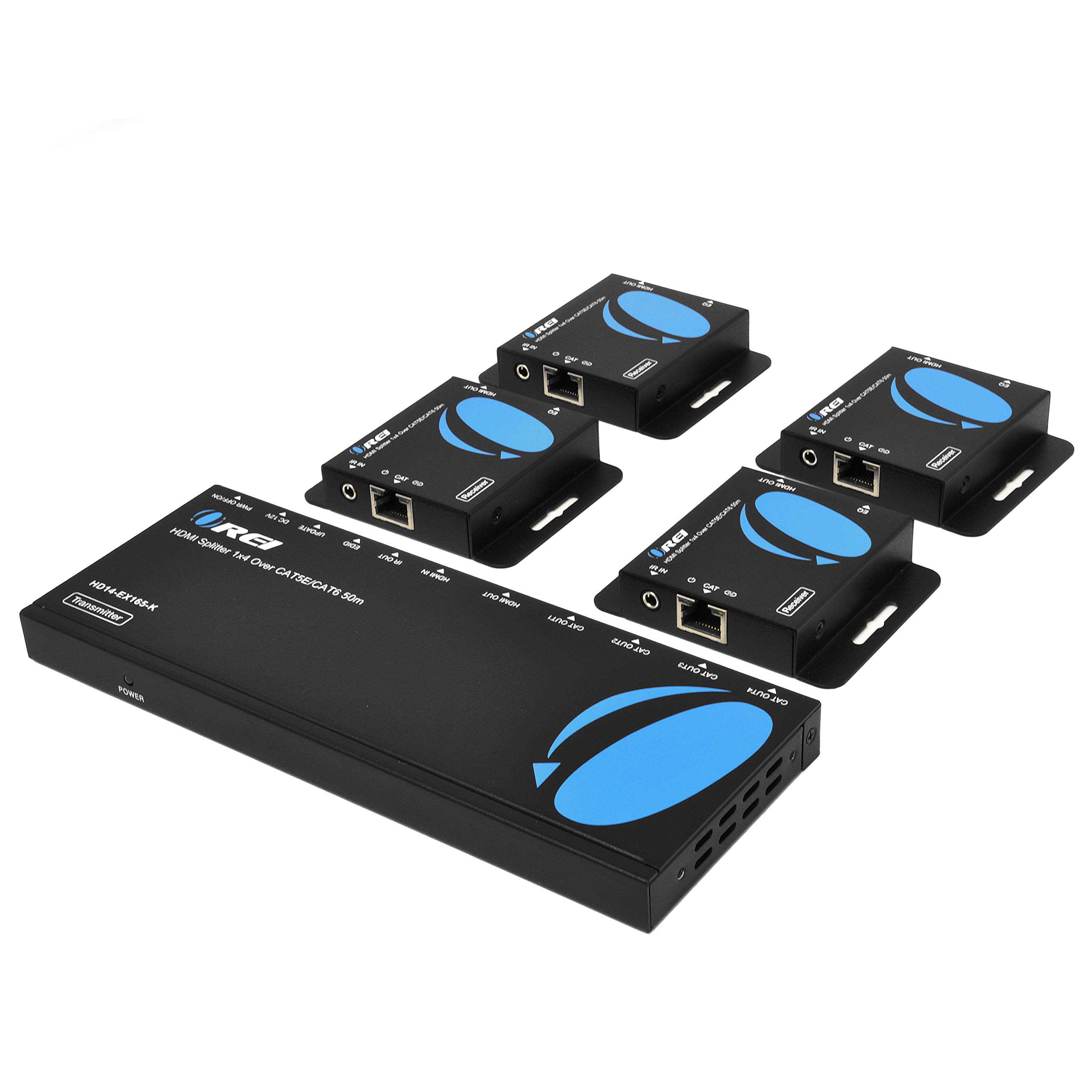 OREI 1x4 HDMI Extender Splitter Multiple Over