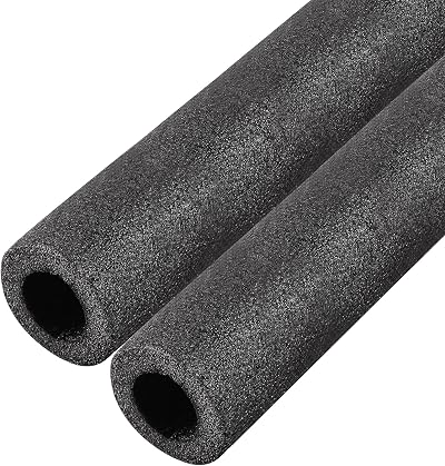 sourcing map Foam Pipe Insulation Tube 1.64ft 0.98in ID 1.56in OD Black 2 Pack