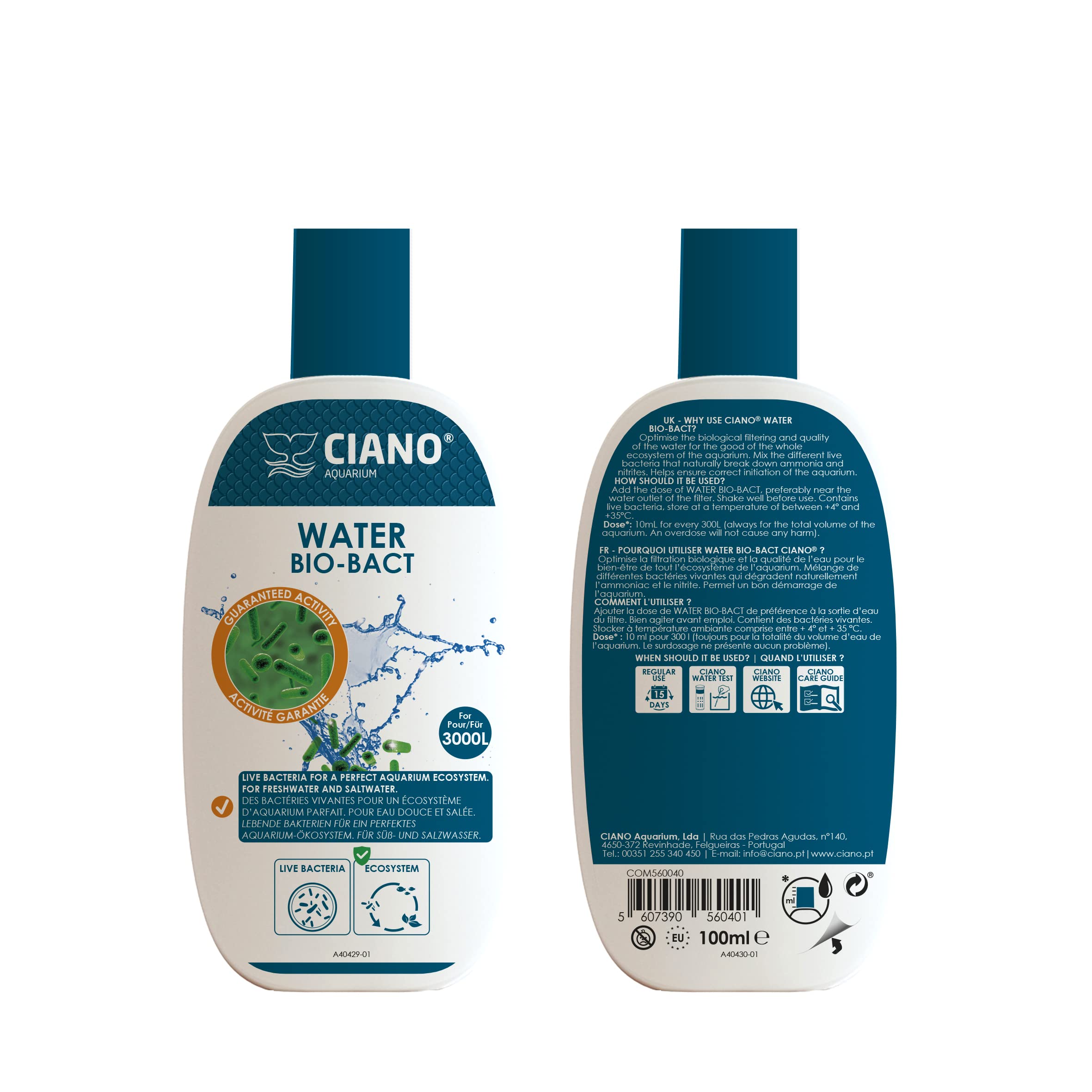 CIANO Aquarium Water Treatment Bio-Bacteria 100ml