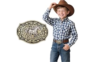 BELTROAD Kids Western Belt Buckles for Boys Girls Texas Rodeo Cowboy Cowgirl Western Party Replacement Novelty Belt Buckle