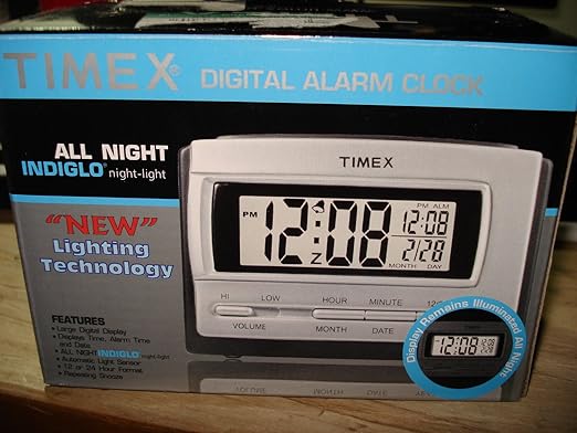 timex indiglo clock