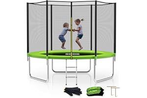 SKOK Trampoline for Kids, Outdoor Kids Trampoline with Net, 400LBS ASTM Approved