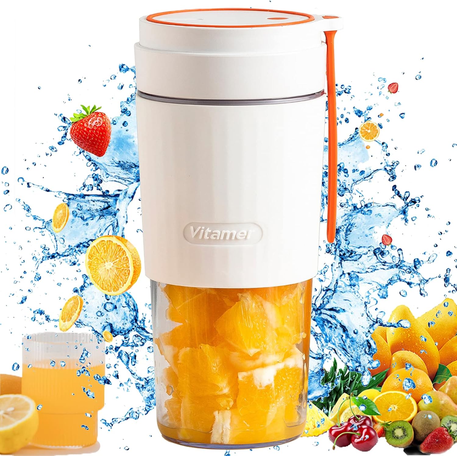 （2021Newly）Portable Blender 300ml，Juicer Milkshake Blender Conveniently and quickly juice and make milkshakes, Juicer Cup for Lightweight and stylish, suitable for carrying around