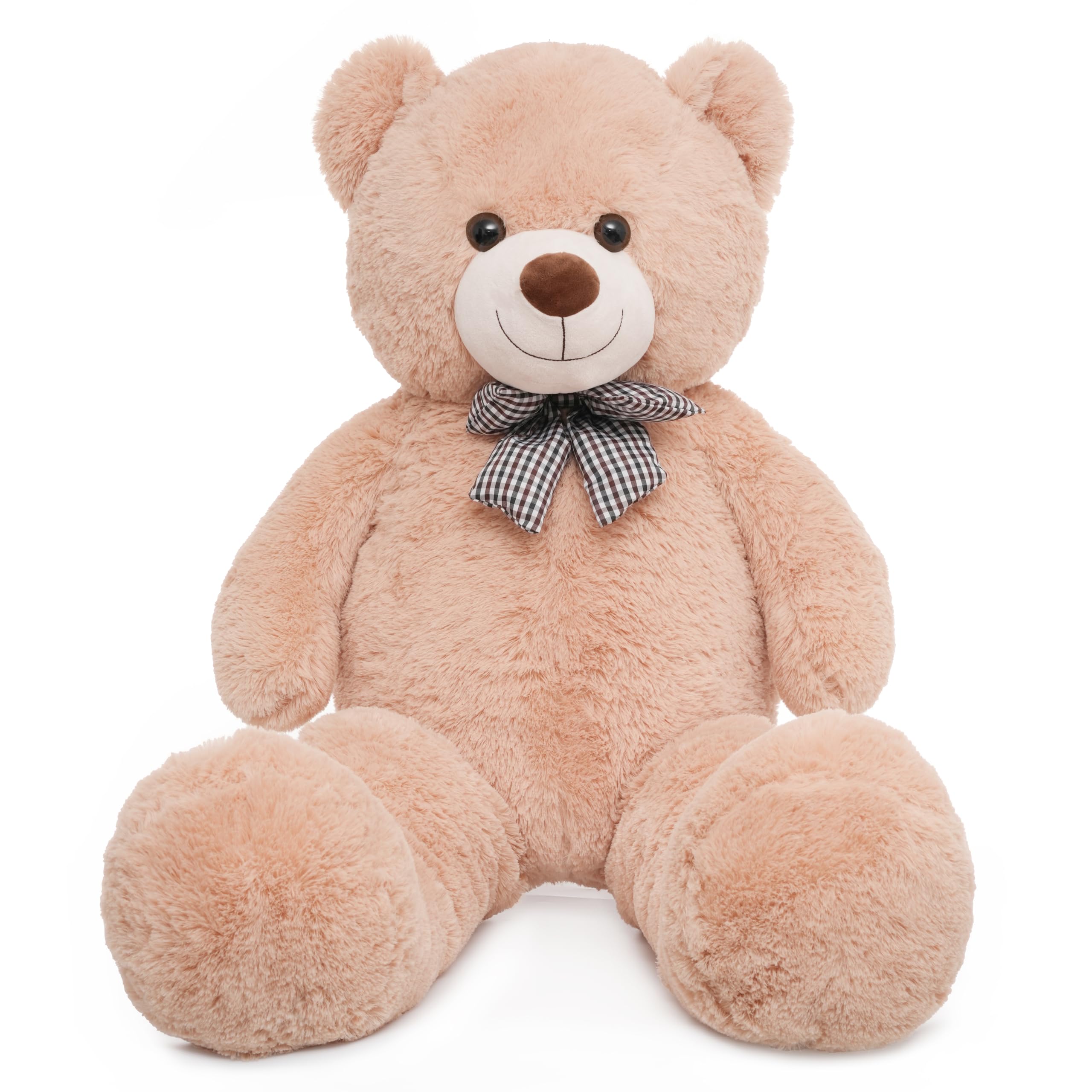 Photo 1 of 47 inch Big Giant Teddy Bear Stuffed Animals, Light Brown Soft Plush Life Size Bear Toy All Ages Gift for Children/Girlfriend/Valentine's Day/Christmas/Birthday/Baby Shower/Wedding/Party Decorations