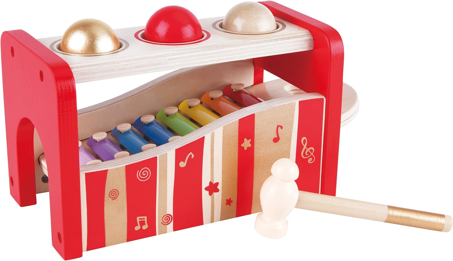 hape early melodies e0305 pound and tap bench