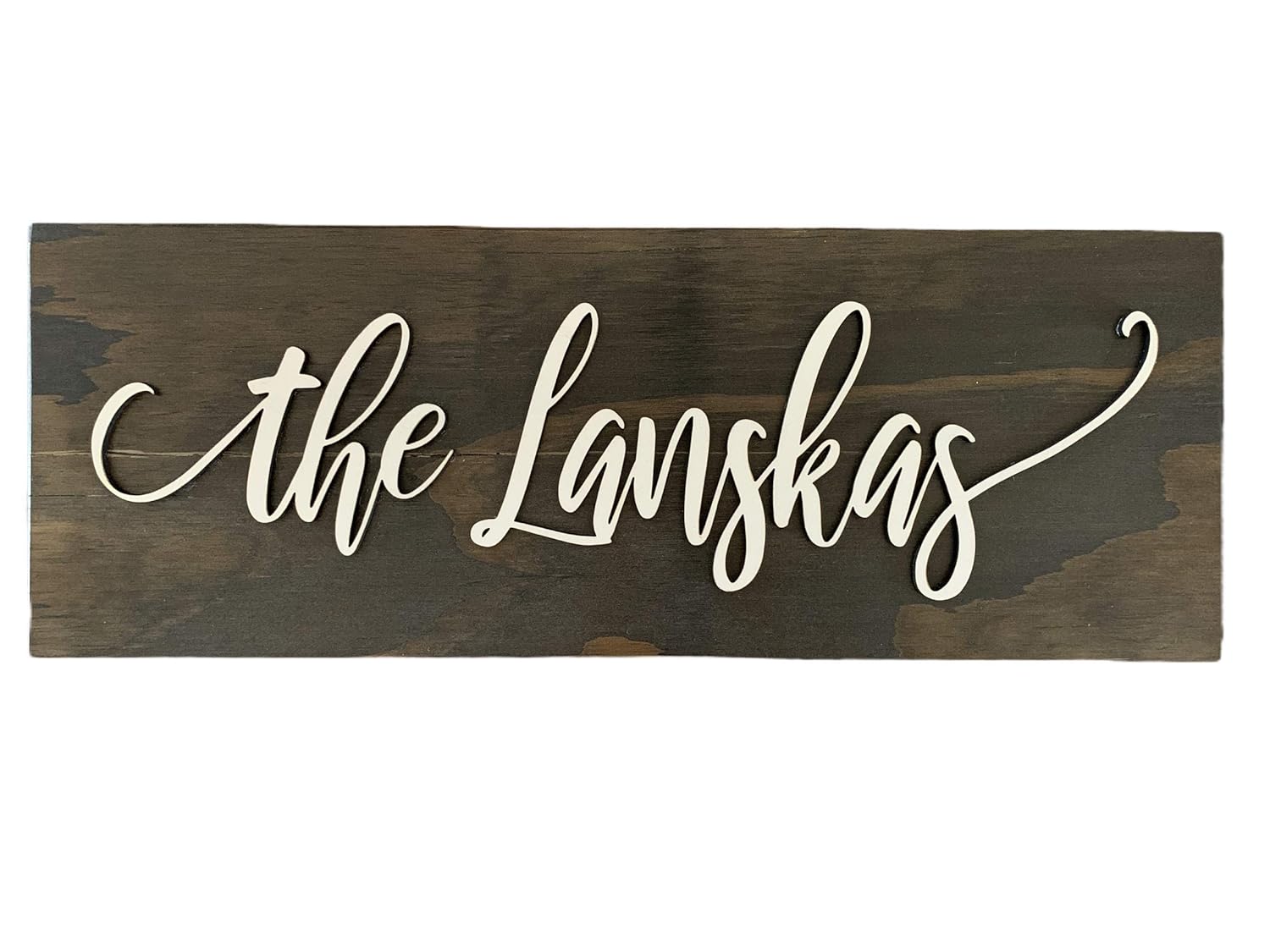 Amazon Com Family Name Sign Wall Decor 3d Family Last Name Est Established Date Custom Personalized Wood 3 Dimensional Wedding Housewarming Anniversary Gift White Walnut Black Gray 7x20 Exterior Handmade