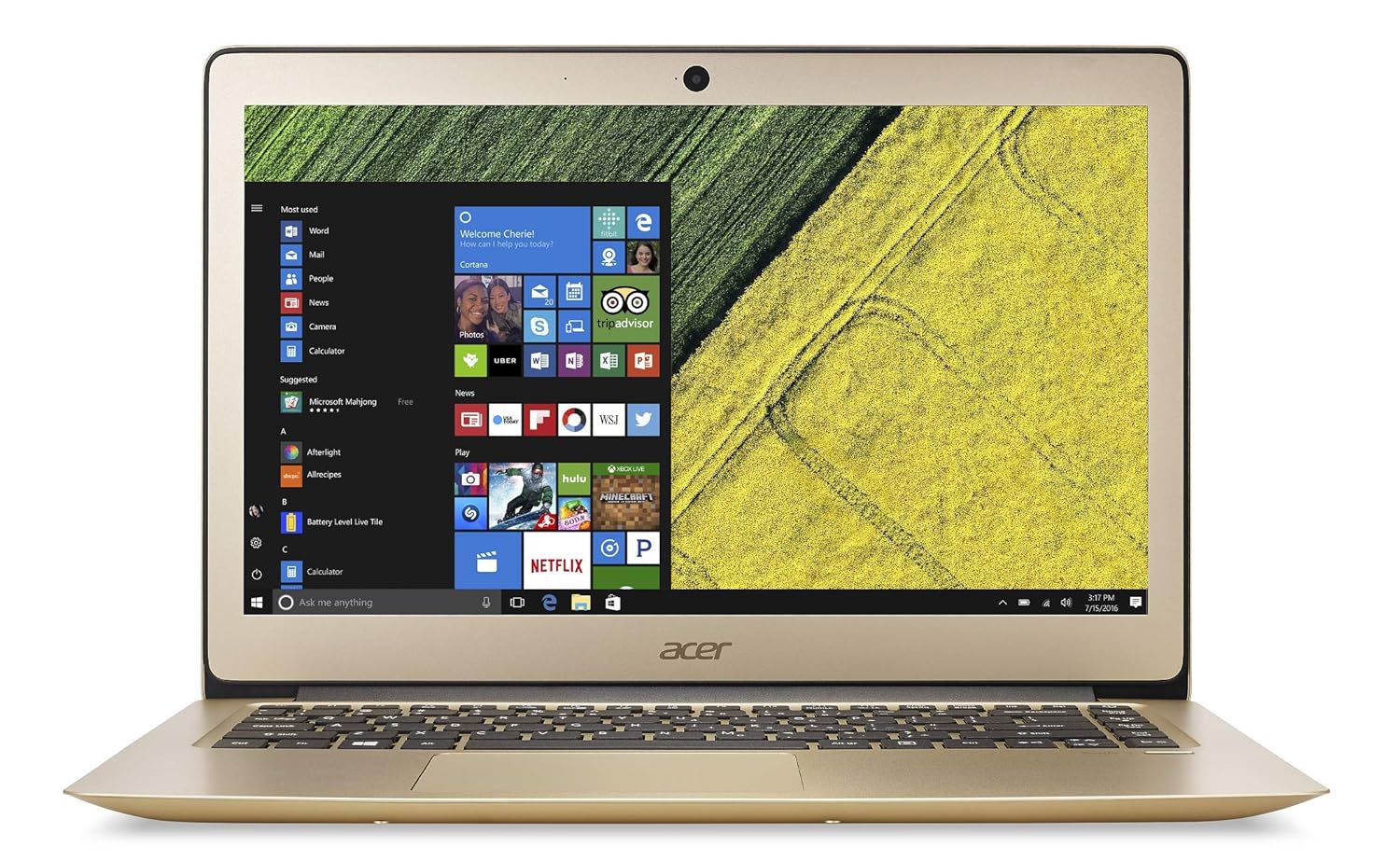 Buy Acer Swift 3 NX.GKKSI.002 14-inch Laptop (7th Gen Intel Core  i7-7500U/8GB/256GB/Windows 10 Home/Integrated Graphics), Gold Online at Low  Prices in India ...