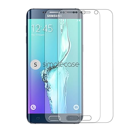 Simplecase Panzerglas passend zu Samsung Galaxy S6 Edge Plus , Premium Displayschutz , Schutz durch Extra Härtegrad 9H , Case
