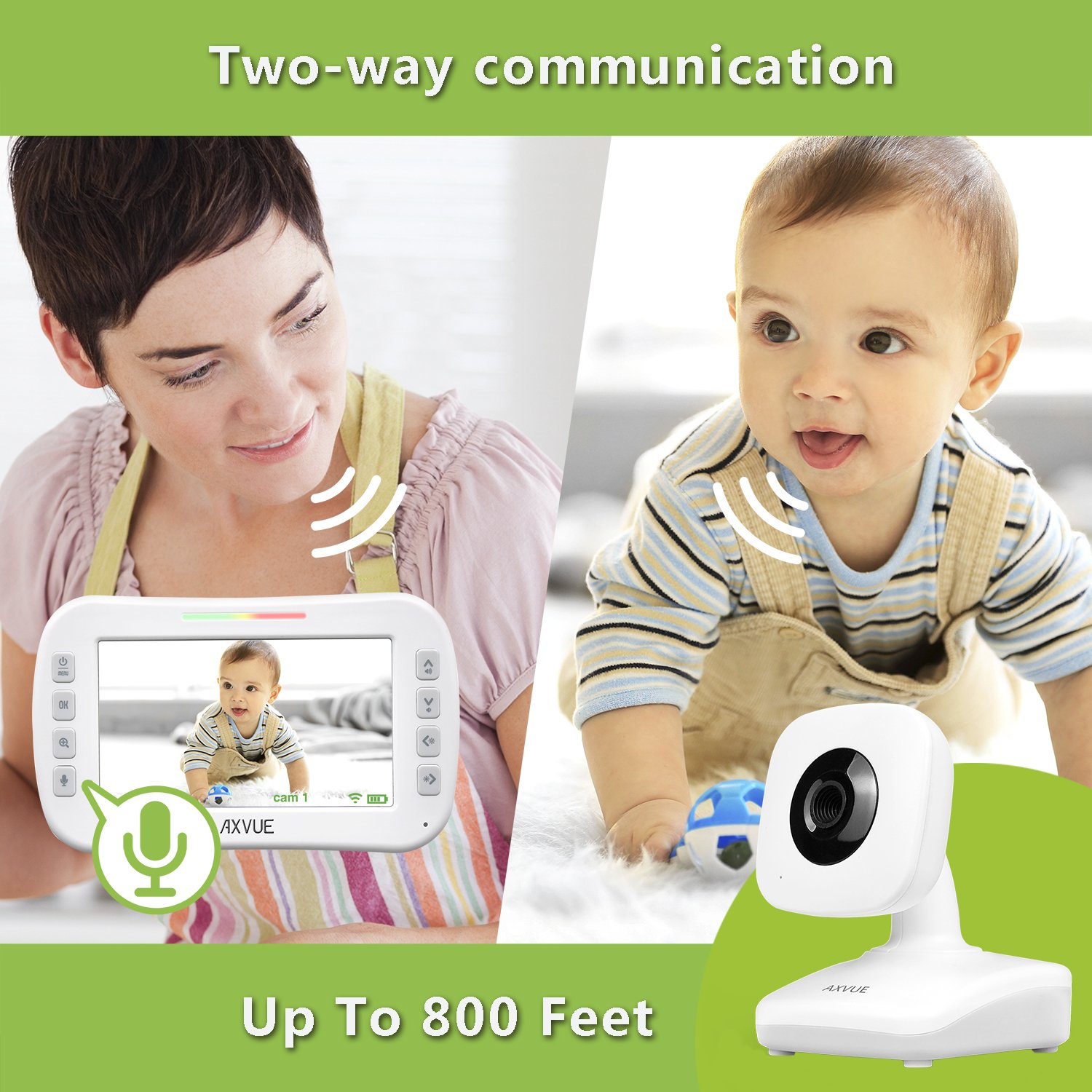 axvue e612 video baby monitor