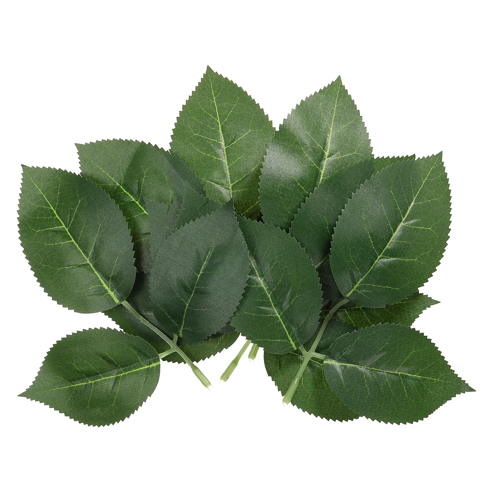 PATIKIL 6.3x6.3 Artificial Silk Rose Leaf, 40 Pcs Artificial Greenery Leaves Fake Leaves Fake Crafts Leaves for DIY Wedding Bouquets Home Decoration