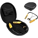 CaseSack Case Compatible with DEWALT Neckband Headphones and 2-in-1 Neckband Headphones w/Built-in Speakers (Black)