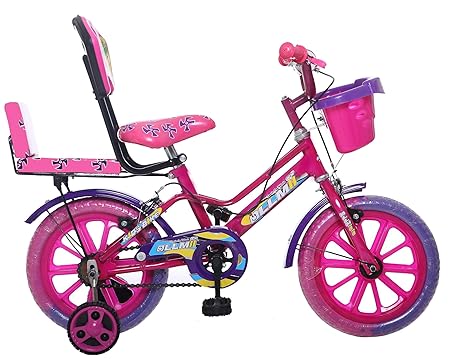 Ollmii 14 Inches Kids Cycle (Pink) for 3 to 5 Years