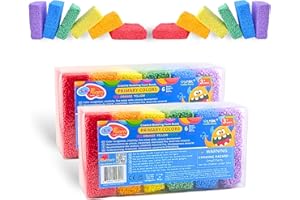 Silly Foam, Creative Modeling Foam Beads, 2-Pack Primary Colors, Perfect for Preschool and Kids, Arts & Crafts, STEM, Sensory