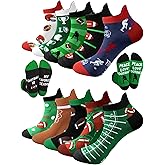 Patelai 10 Pairs Funny Football Socks for Men Football Party Favors Sports Themed Gift Accessories Novelty Ankle Socks Bulk for Youth Crew Team Player Birthday