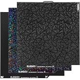 ELEGOO 3 Pack Build Plate 256x256mm for CC1/CC2 | PEI Sheet Double Sided PET/PEO/PEY Flexible Magnetic Platform for Centauri Carbon/Centauri Carbon 2