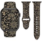 Watch Bands Compatible with Apple Watch Band 38mm 40mm 41mm for Women Men, Soft Sport Strap Silicone Replacement Wristband for iWatch Series SE 10 9 8 7 6 5 4 3 2 1