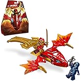 Lego Ninjago Kais Dragon Glider, Ninja Set with Dragon Toy and Figures Including Kai Mini Figure with Mini Katana, Small Gift for Boys and Girls from 6 Years 71801