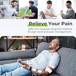 AUVON 3-in-1 TENS Unit Muscle Stimulator, EMS