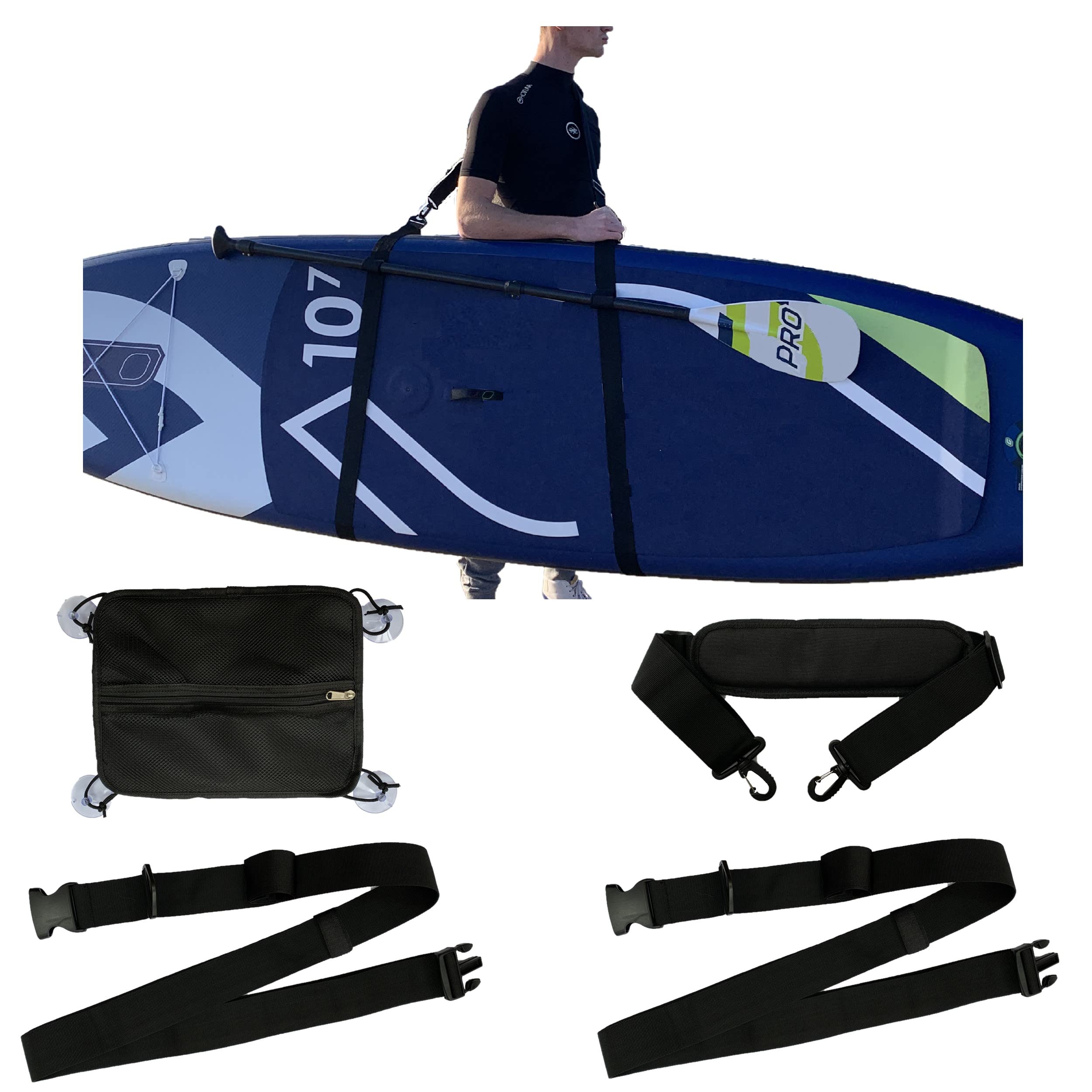 DEEP BLUE SUP Padded Shoulder Carry Strap for Paddleboards Surfboards Kayaks