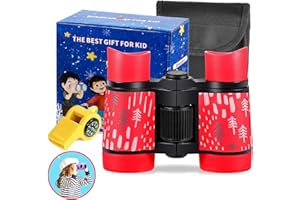 ARTOMIDE Kid Binoculars High Resolution Best Gifts for 3-12 Years Boys Girls Optics Shockproof Mini Compact Binocuolar Toys Folding Small Telescope for Bird Watching Camping Outdoor Play