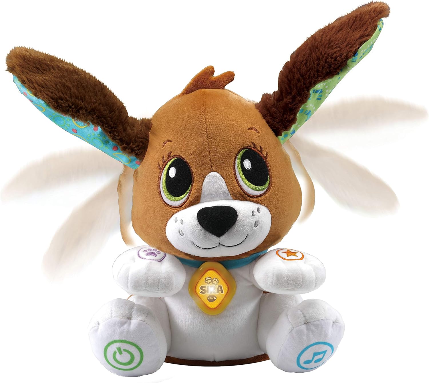 VTech - Sira la perrita interactiva, Suave Animal de Peluche Que fomenta la conversación, Repite lo Que Dices, CREA Historias con tu Propia Voz, más de 150 Canciones, melodías y Frases (80-610122)